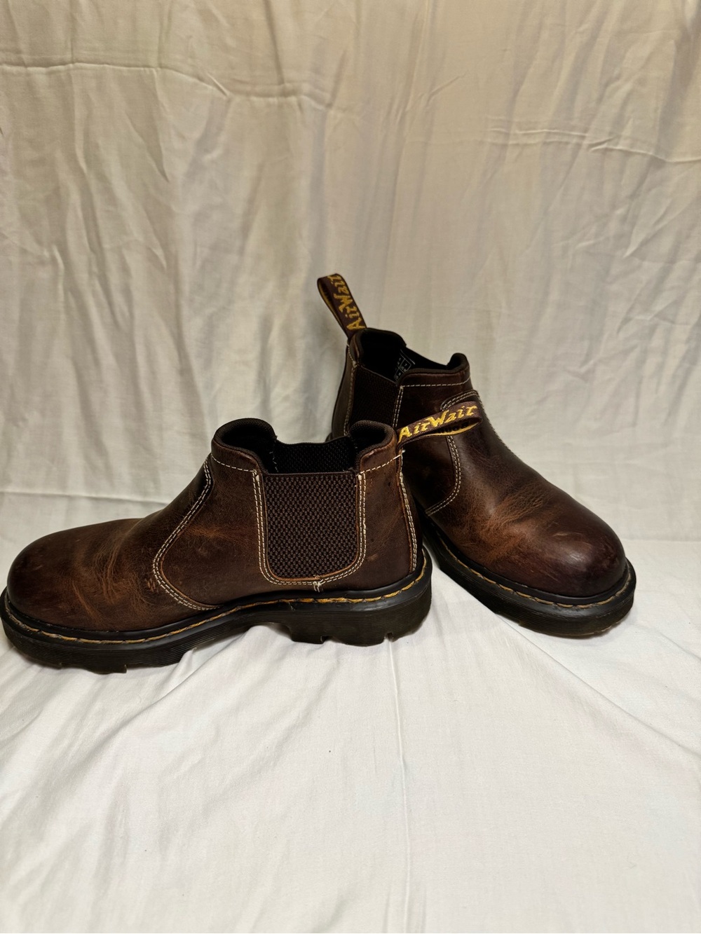 Dr. Martens Brown Leather Chelsea Work Boots Men’s [Size 7/ Woman’s 8] - Picture 2 of 11